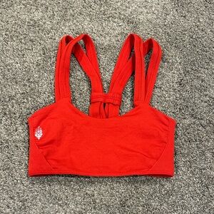 FP Movement by Free People - On The Radar Vibrant Red Sports Bra, Size XS/S